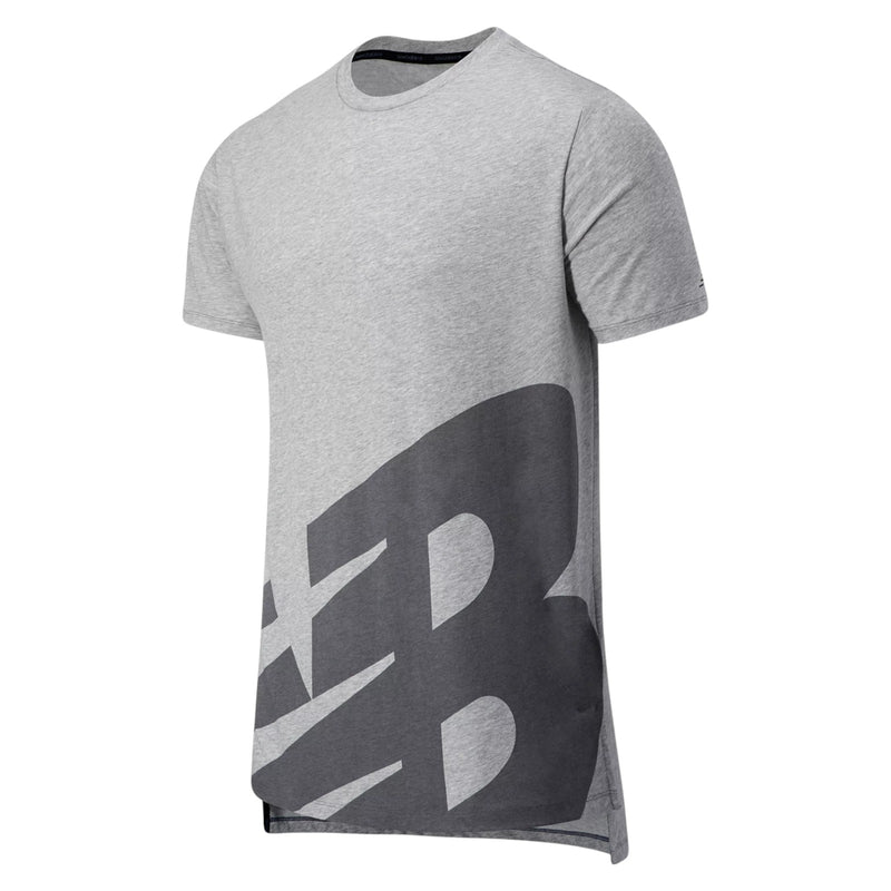 New Balance R.W.T. Graphic Heathertech T-Shirt - Grey