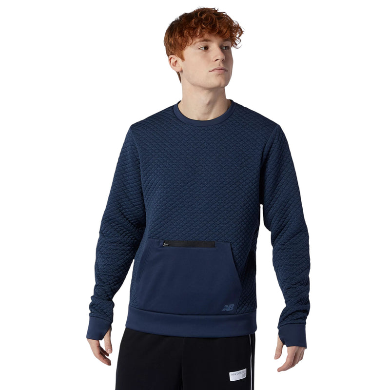 New Balance NB Heat Loft Crew Neck Sweatshirt - Navy