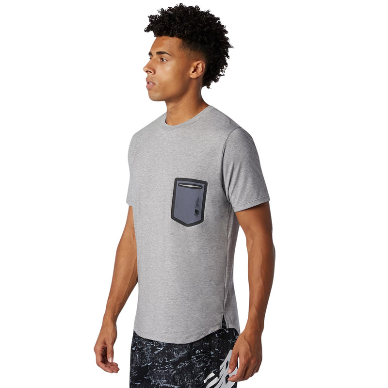 New Balance Fortitech Pocket Tee - Grey