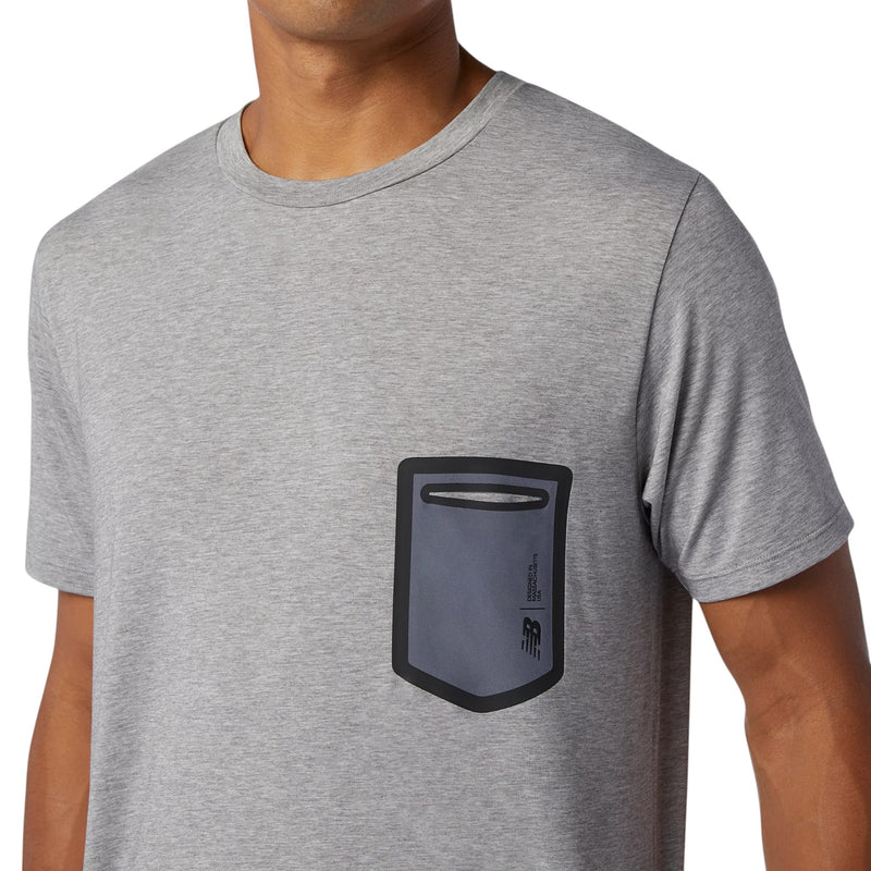 New Balance Fortitech Pocket Tee - Grey