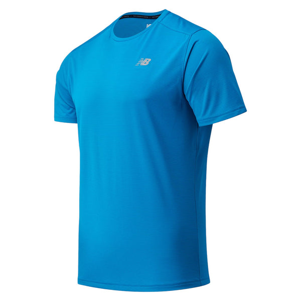 New Balance Accelerate Short Sleeve T Shirt - Blue