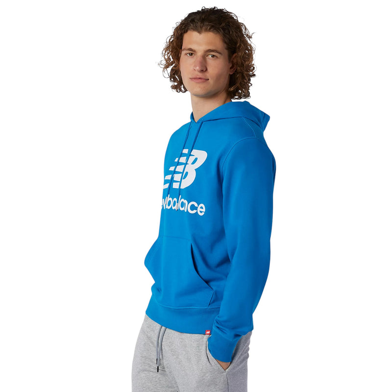 New Balance Essentials Stacked Logo Hoodie - Blue