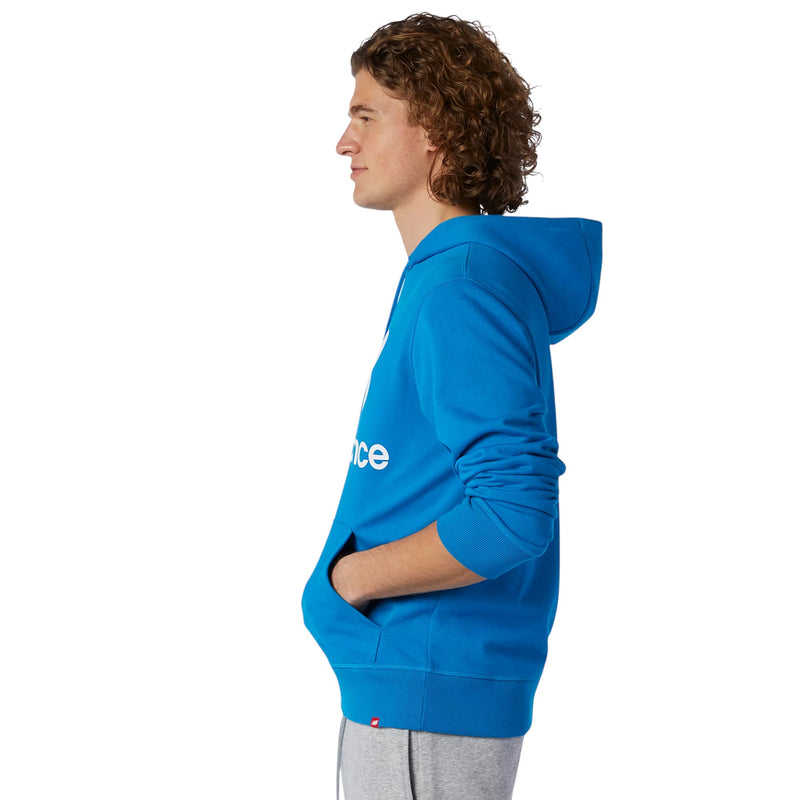 New Balance Essentials Stacked Logo Hoodie - Blue