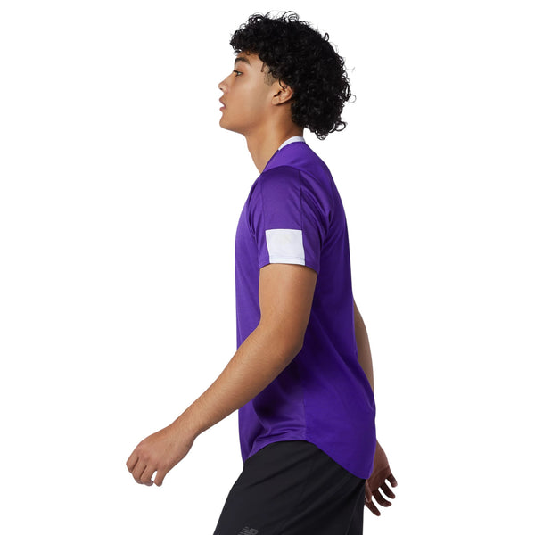 New Balance Printed Fast Flight Short Sleeve Jersey - Purple