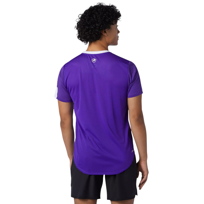 New Balance Printed Fast Flight Short Sleeve Jersey - Purple