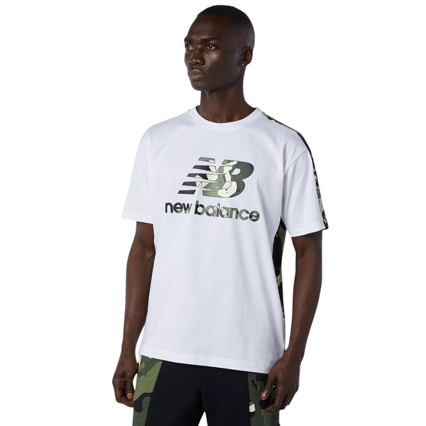 New Balance Essentials Camo T Shirt - White