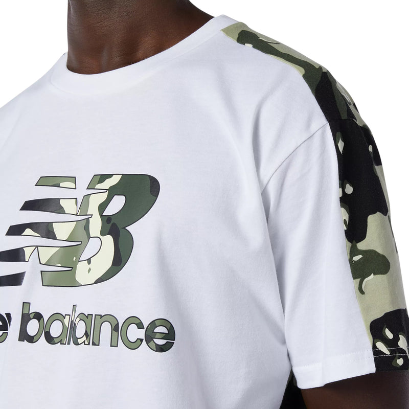 New Balance Essentials Camo T Shirt - White