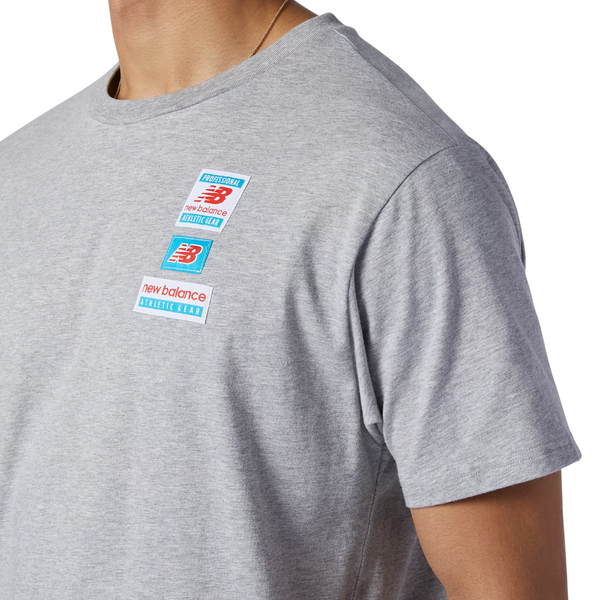 New Balance Nb Essentials Tag T-Shirt - Grey