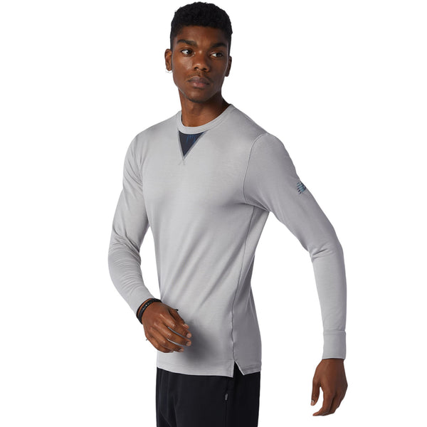 New Balance Q Speed 1NTRO Long Sleeve T Shirt - Grey