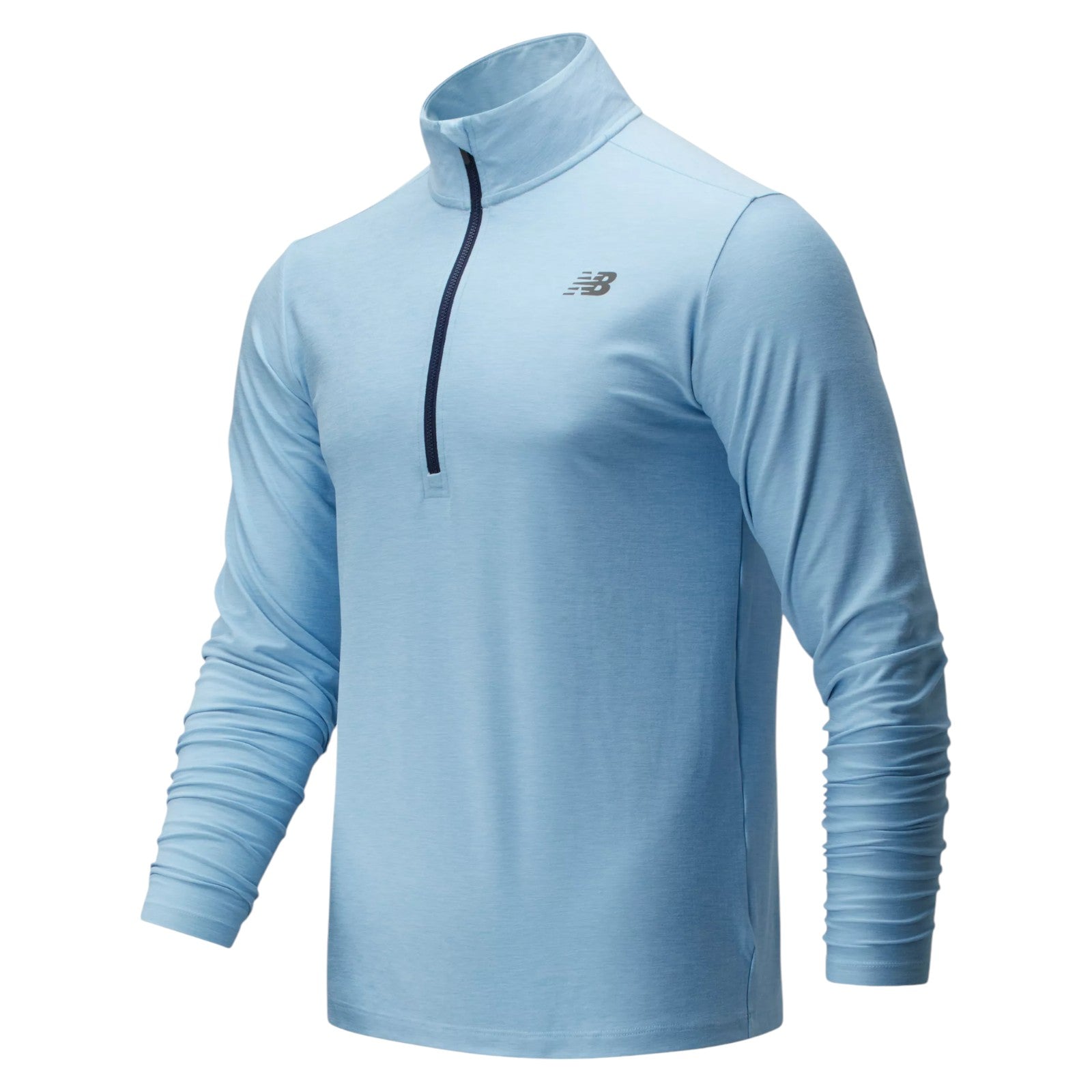 New Balance Core Space Dye Quarter Zip Top - Blue
