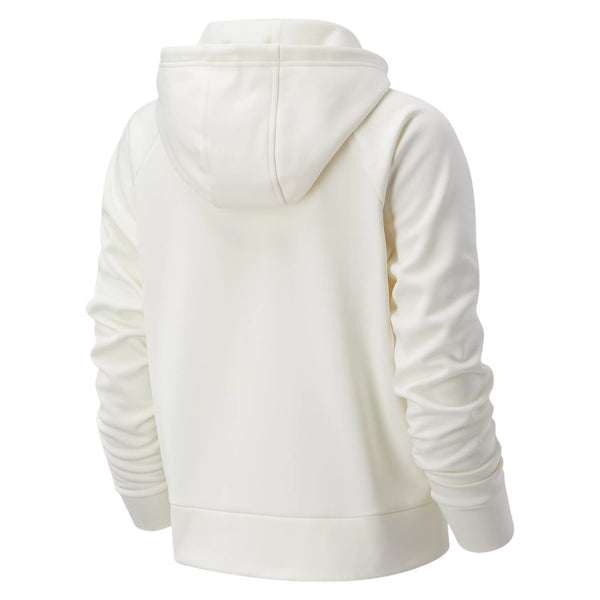 New Balance Womens Relentless Tech Fleece Full Zip Hoodie - Off White