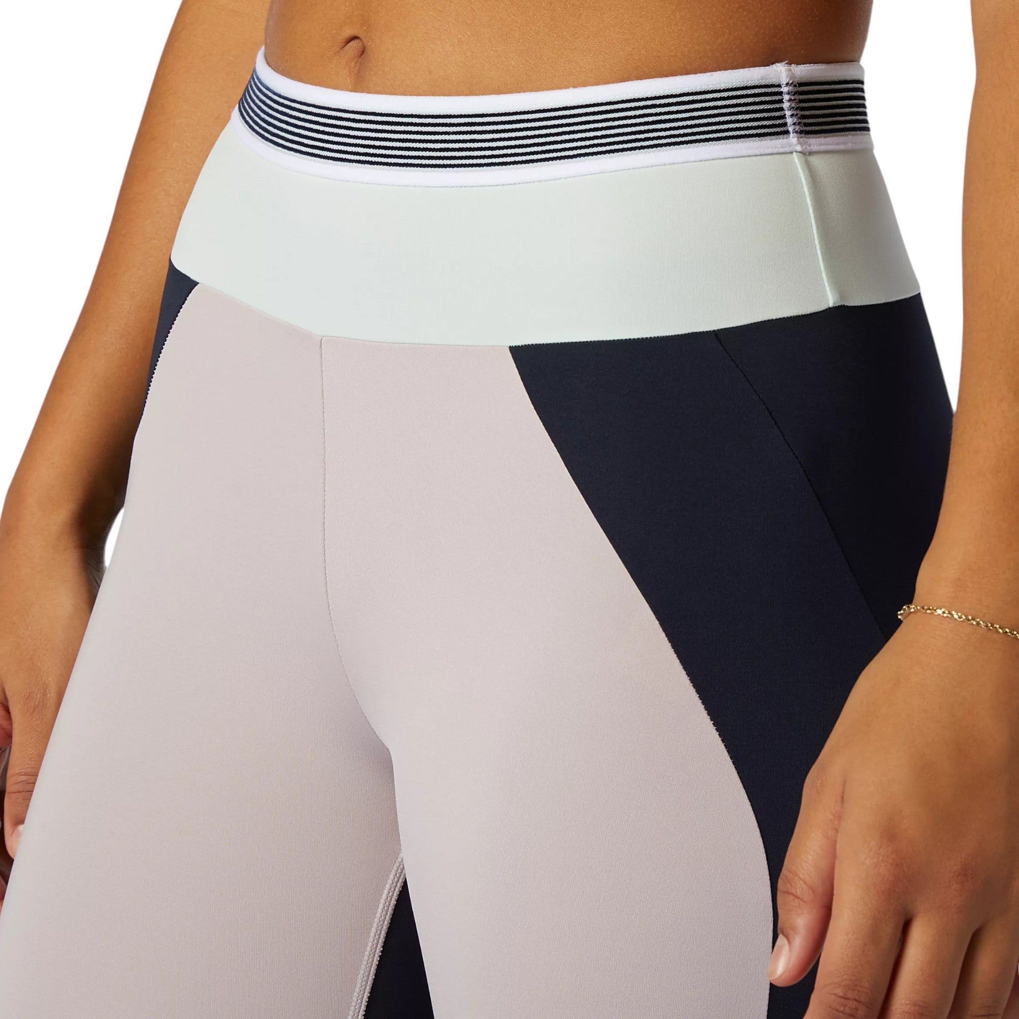New Balance Achiever Remix High Rise 7/8 Tights - Violet / Navy