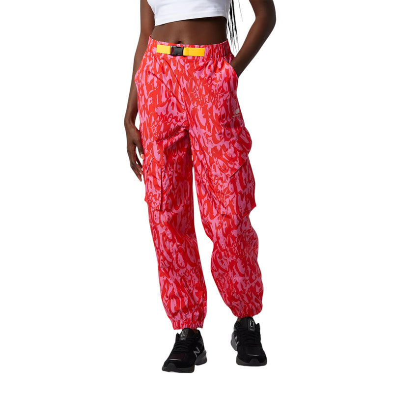 New Balance Womens NB Athletics Coco Gauff Printed 90s Joggers - Pink