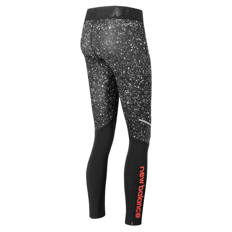 New Balance Womens Athletic Accelerate Printed Leggings - Black