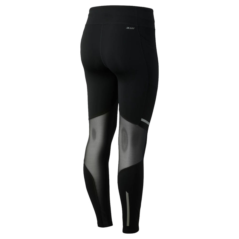 New Balance Womens Premium Printed Impact Tights - Black