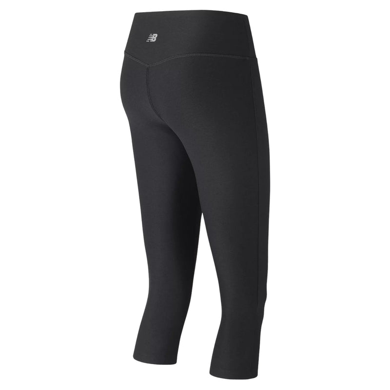 New Balance Womens Space Dye Capri Tights - Black