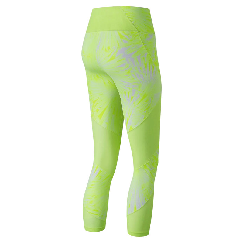 New Balance Womens Graphic Cool Crop Leggings - Green