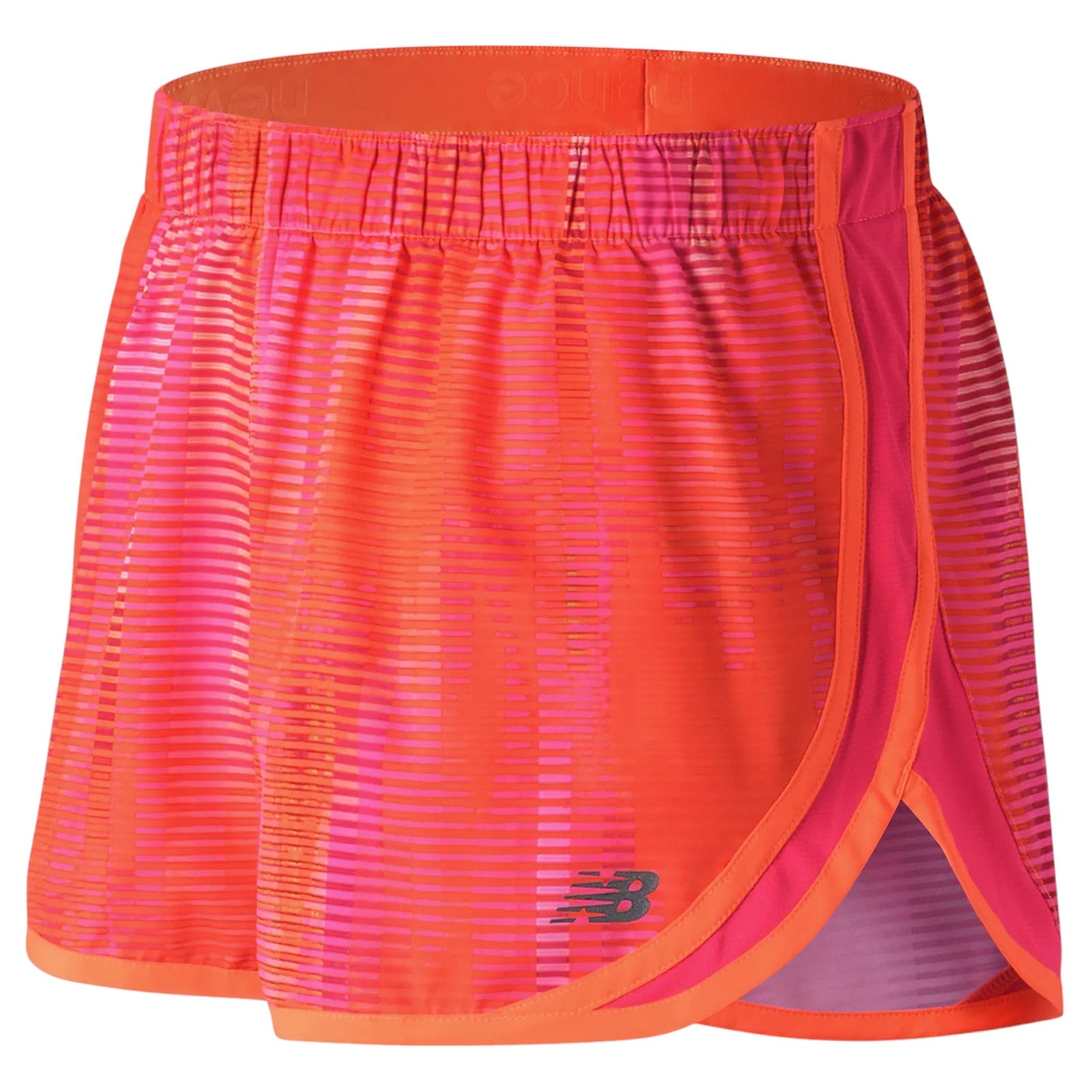 New Balance Womens Accelerate Printed Shorts - Orange