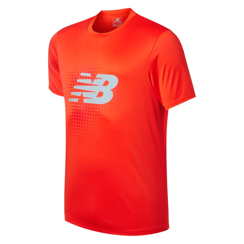 New Balance Womens Tech Training Short Sleeve Jersey - Red