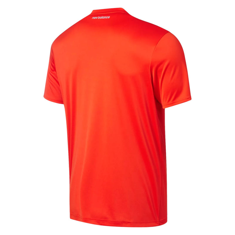 New Balance Womens Tech Training Short Sleeve Jersey - Red