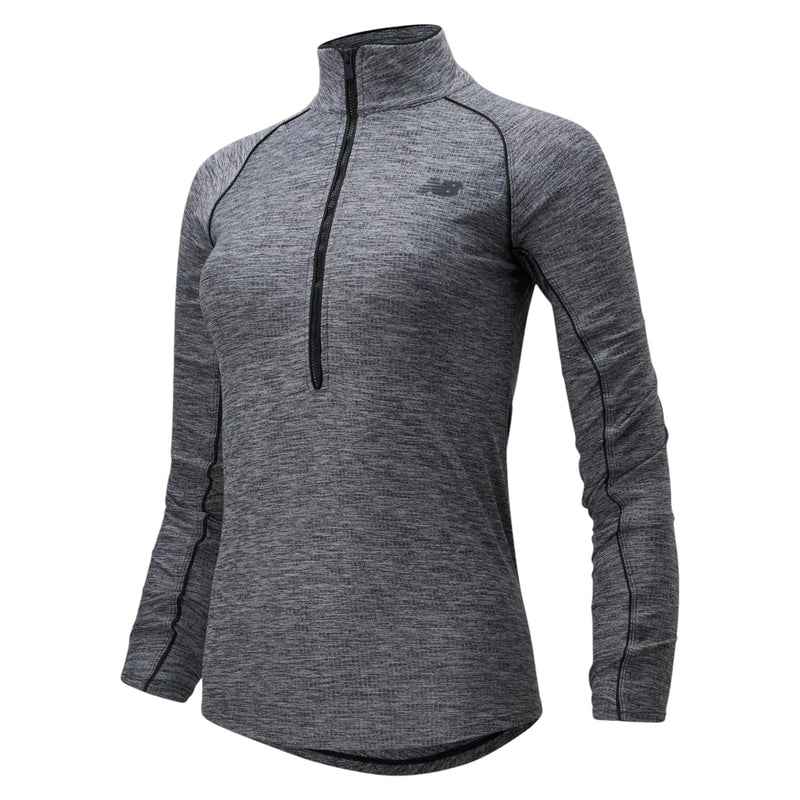 New Balance Womens Transform Half Zip Sweat Top - Grey