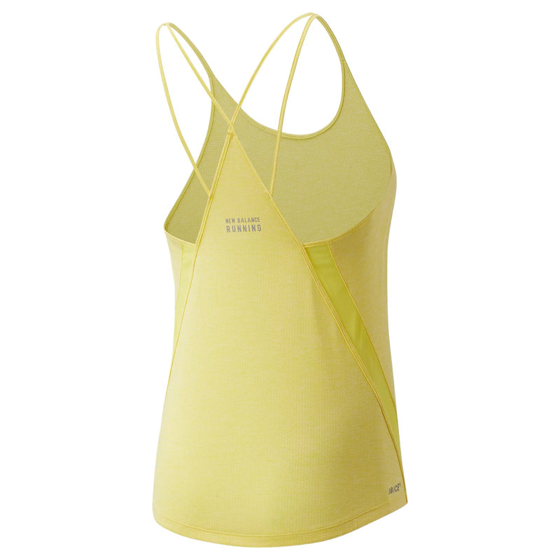 New Balance Womens Impact Run Tank Top - Yellow