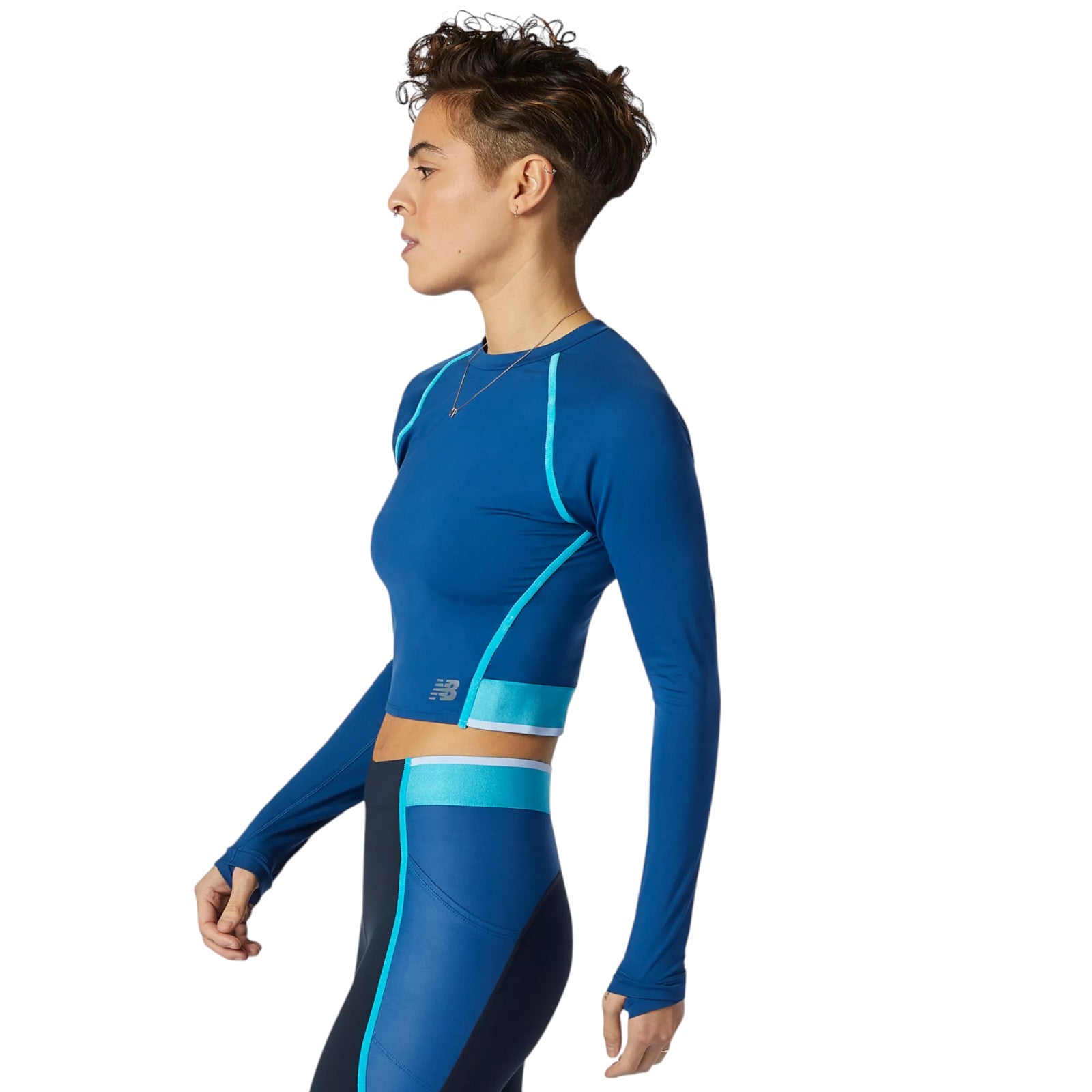 New Balance Womens Q Speed Fuel Long Sleeve Top - Blue