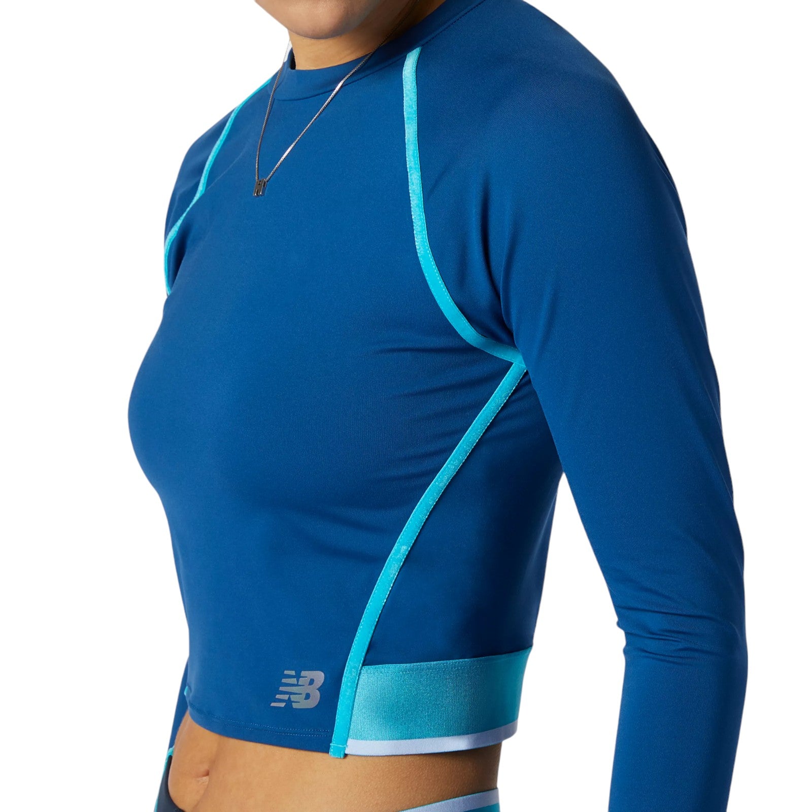 New Balance Womens Q Speed Fuel Long Sleeve Top - Blue