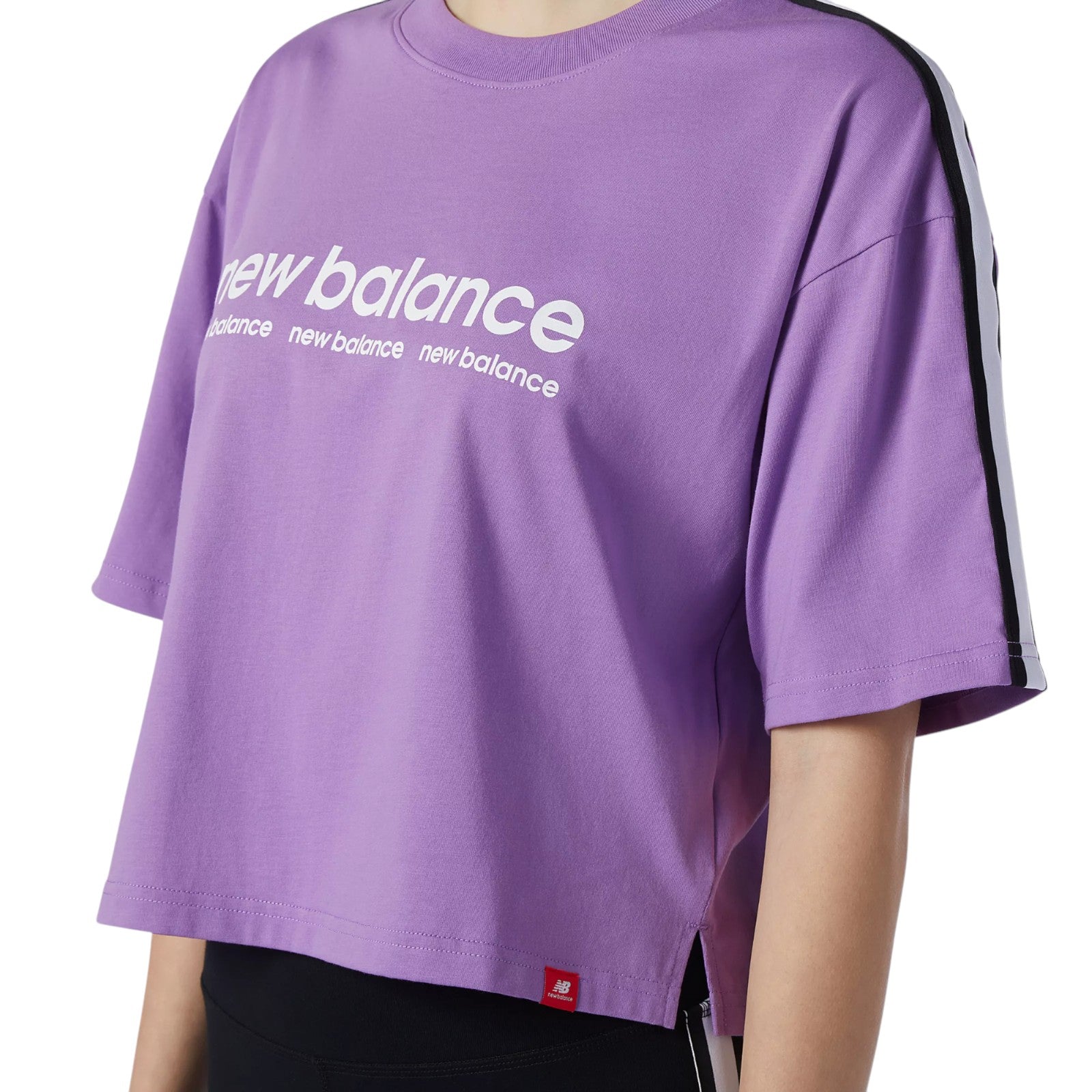 New Balance Womens Essentials ID Tee - Purple
