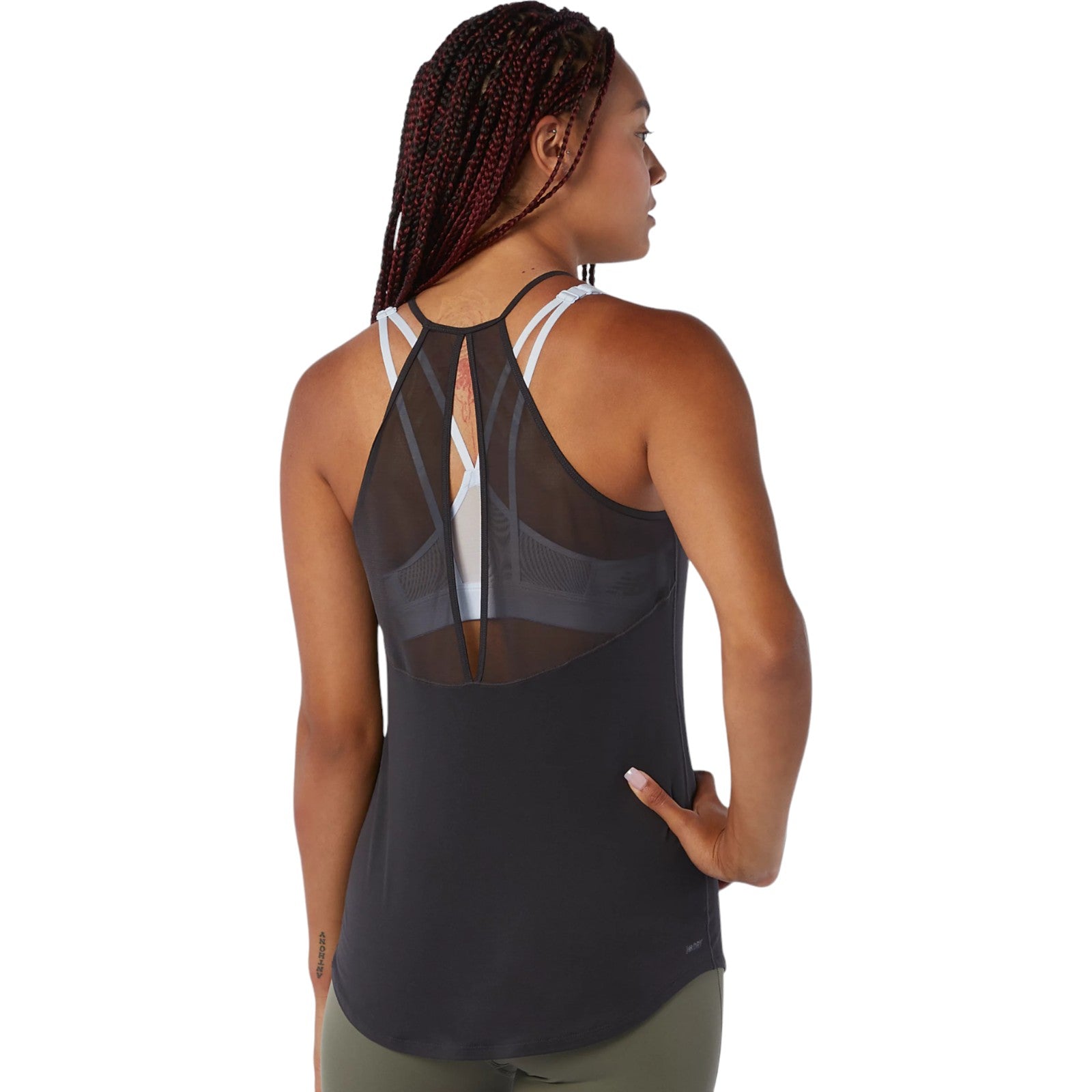 New Balance Womens Determination Shadow Tank Top - Black