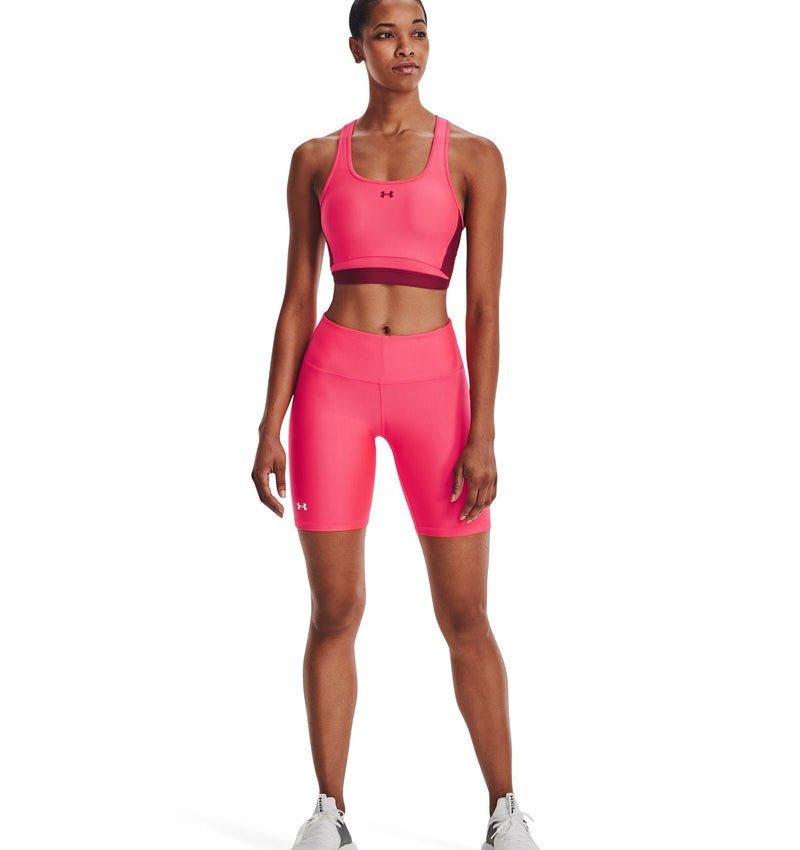 Under Armour Women's HeatGear Armour Bike Shorts - Pink