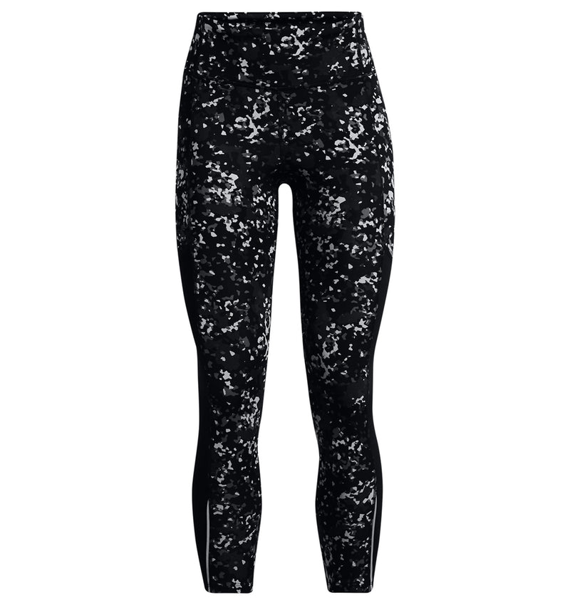 Under Armour Women's Fly Fast 3.0 Printed Ankle Tights - Black