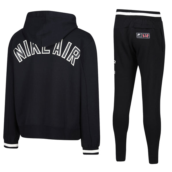 Nike Air Full Zip Fleece Varsity Tracksuit - Black