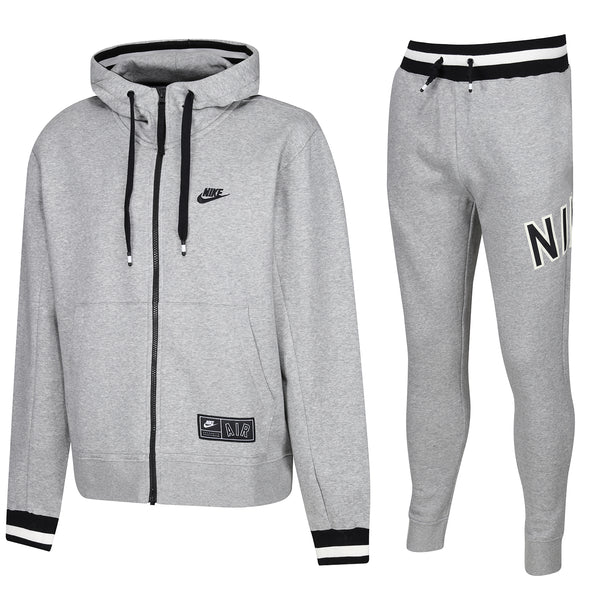 Nike Air Full Zip Fleece Varsity Tracksuit - Grey