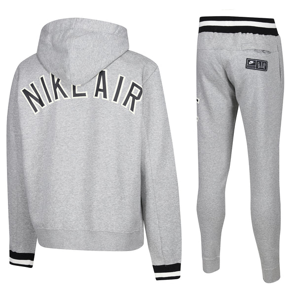 Nike Air Full Zip Fleece Varsity Tracksuit - Grey