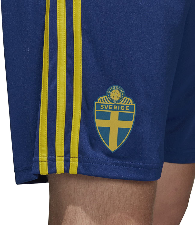 adidas Sweden Home Football Shorts 18-19 - Blue