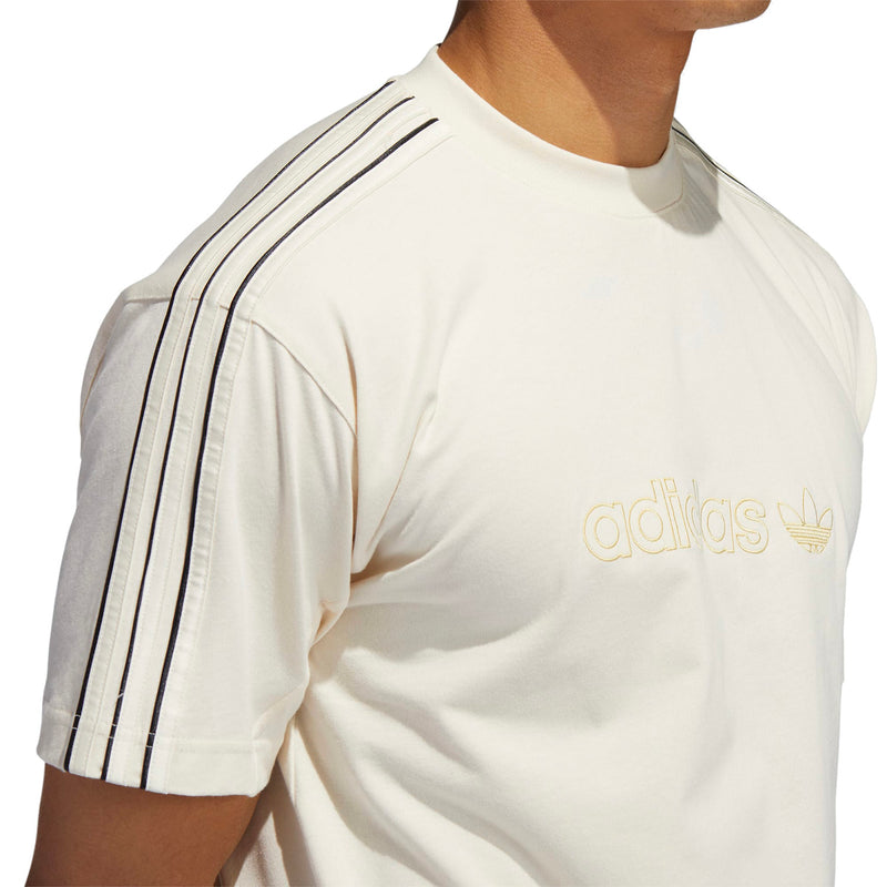 adidas Originals SPRT Shadow 3-Stripes T-Shirt - White