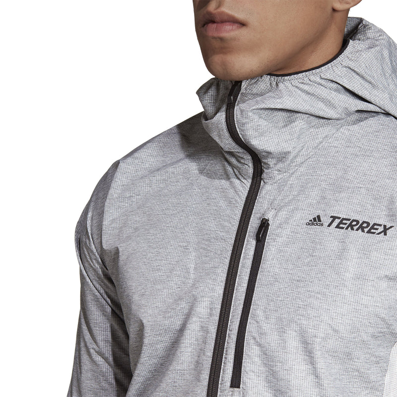 adidas Terrex Agravic Windweave Jacket - Grey Four / White