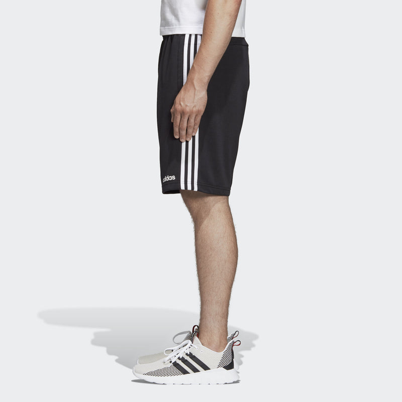 adidas Essentials 3-Stripes French Terry Shorts - Black