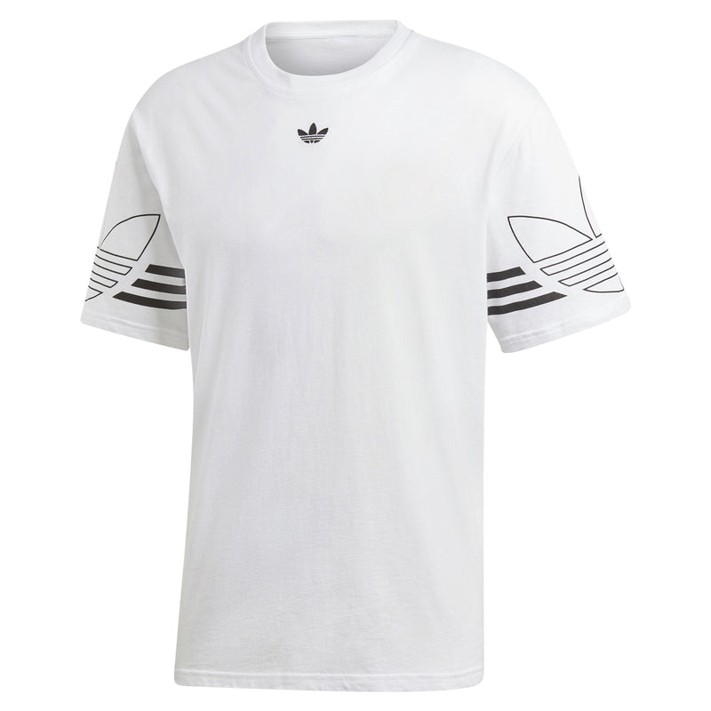 adidas Originals T Shirt Outline - White
