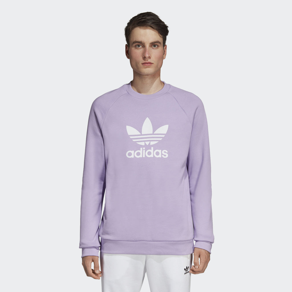 adidas Trefoil Crew Sweatshirt - Purple Glow – ViaductClothing