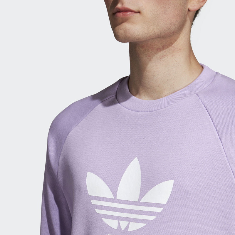 adidas Trefoil Crew Sweatshirt - Purple Glow