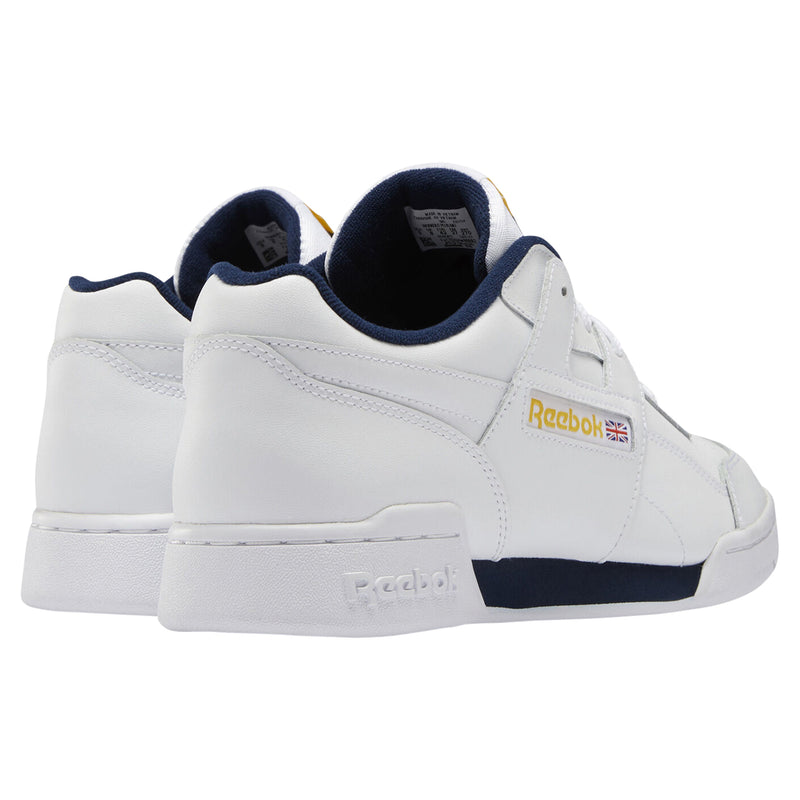 Reebok Workout Plus MU Shoes - White/Collegiate Navy
