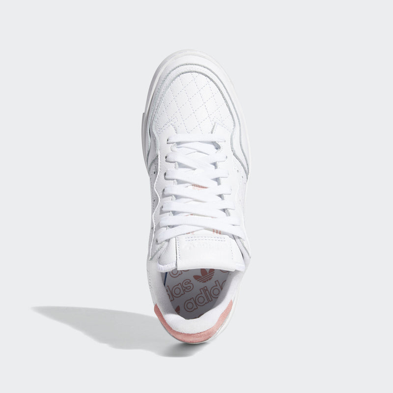 adidas Originals Womens Supercourt Shoes - White / Pink