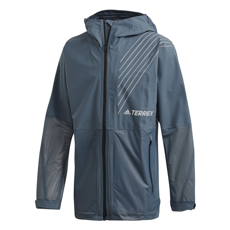 adidas Terrex 3-Layer Zupahike Rain Jacket - Blue