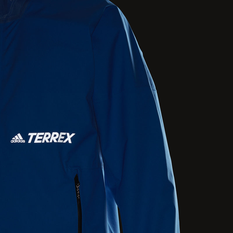 adidas Terrex 2.5-Layer Zupahike Rain Jacket - Blue