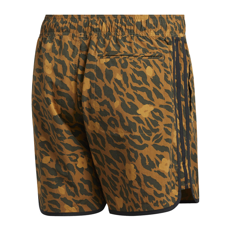 adidas Originals Allover Print Scallop Shorts - Brown