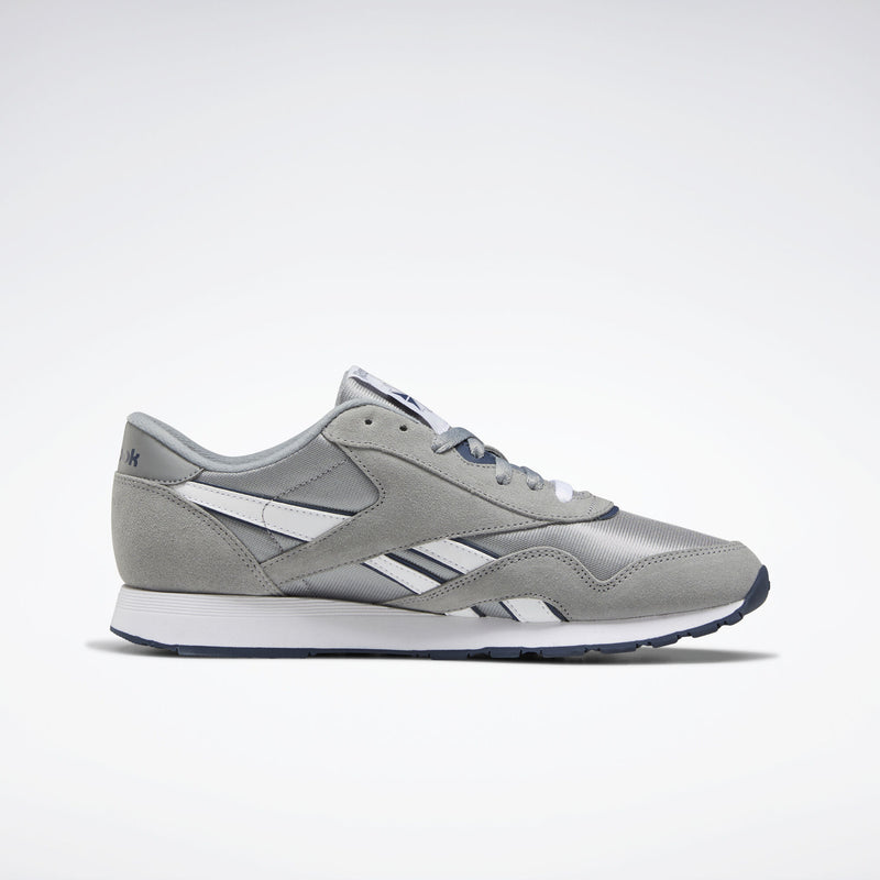 Reebok Unisex Classic Nylon Shoes -Grey/Platinum