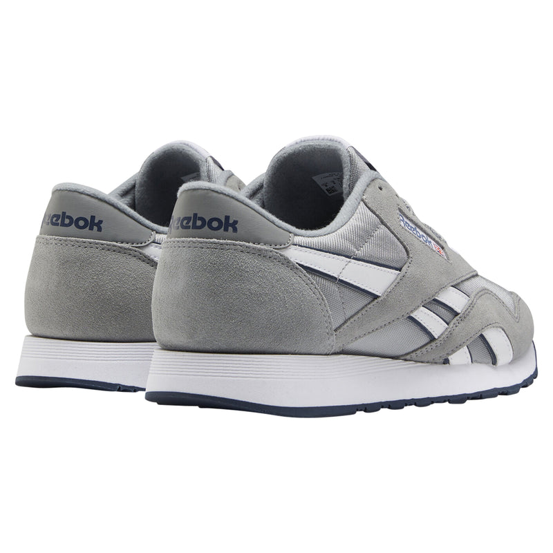Reebok Unisex Classic Nylon Shoes -Grey/Platinum