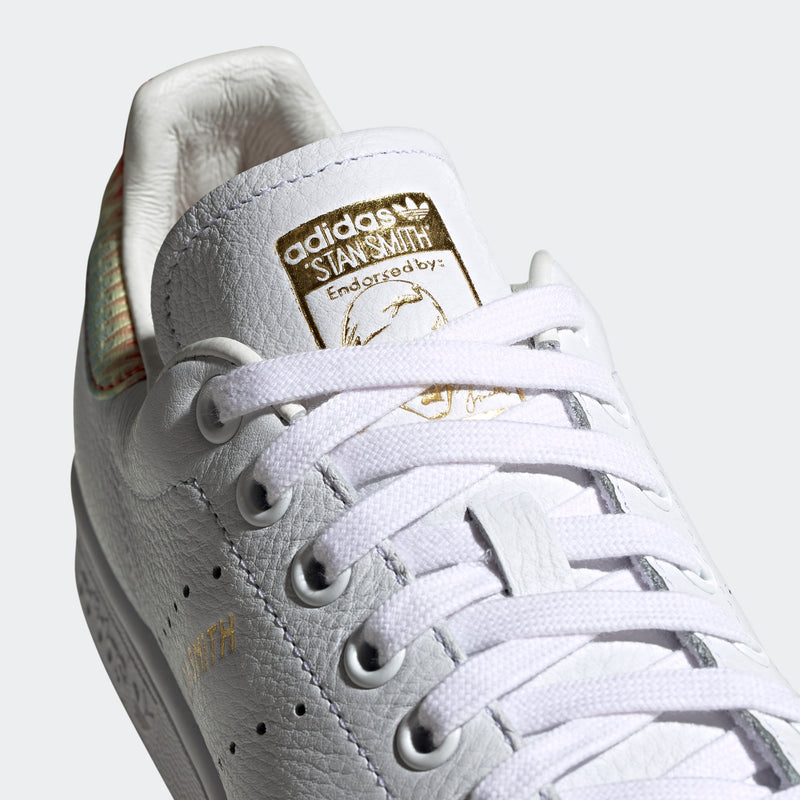 adidas Originals Womens Stan Smith Shoes - White / Rainbow